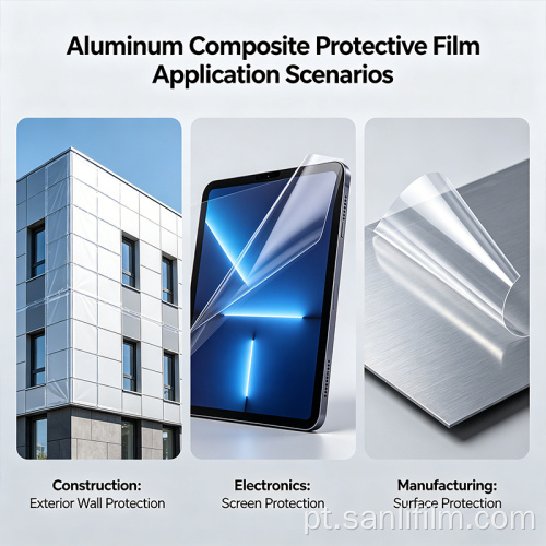 Película protetora de painel composto de alumínio